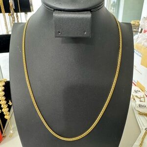 18K gold plating over stainless steel Cuban Link